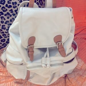 CUTE AND CASUAL LEATHER BACKPACK PURSE